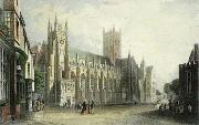 Thomas Mann Baynes Canterbury Cathedral by Thomas Mann Baynes painting